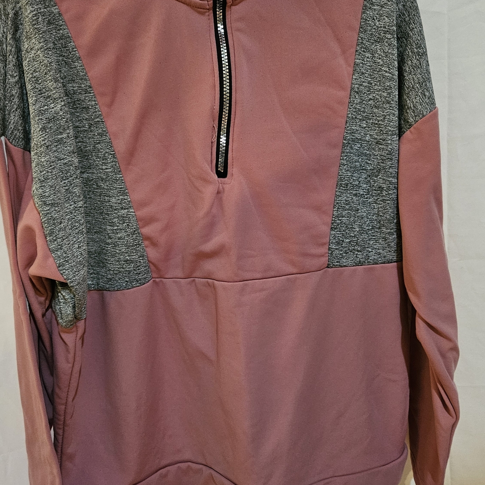 Rouge! Pink And Gray Crew Neck Sweater